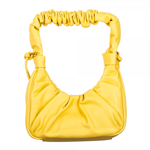 Γυναικεία τσάντα Critia κίτρινη, 2 - Kalapod.gr
